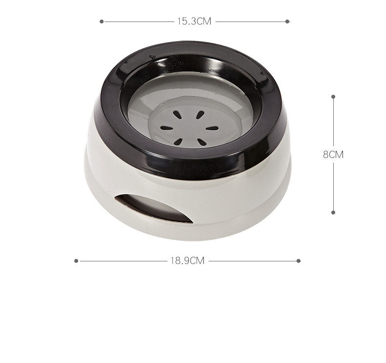 フローティングペット犬用ボウル、濡れない口、猫用ボウル、水しぶきがかからないウォーターディスペンサー、ポータブルプラスチック犬用ボウル