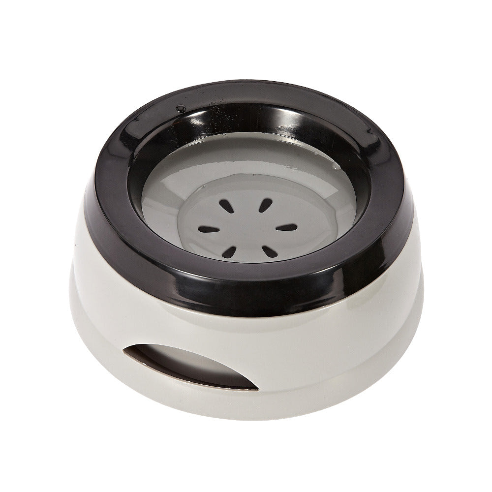 フローティングペット犬用ボウル、濡れない口、猫用ボウル、水しぶきがかからないウォーターディスペンサー、ポータブルプラスチック犬用ボウル