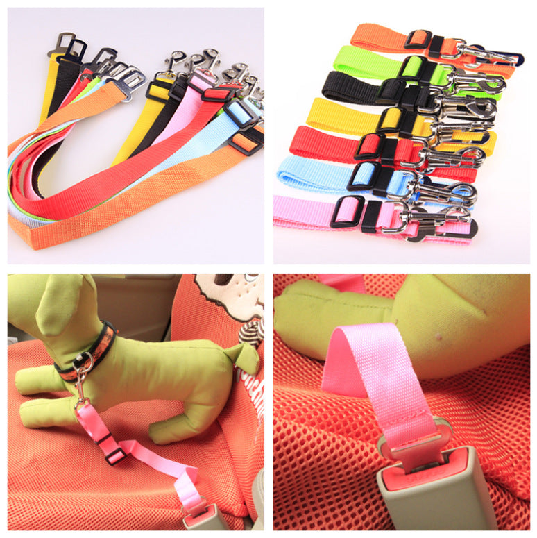 Adjustable dog safety belt