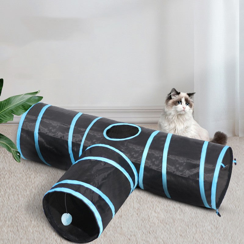 Tunnel pour chat pliable, parcours d'escalade pour animaux, jouets pour chats