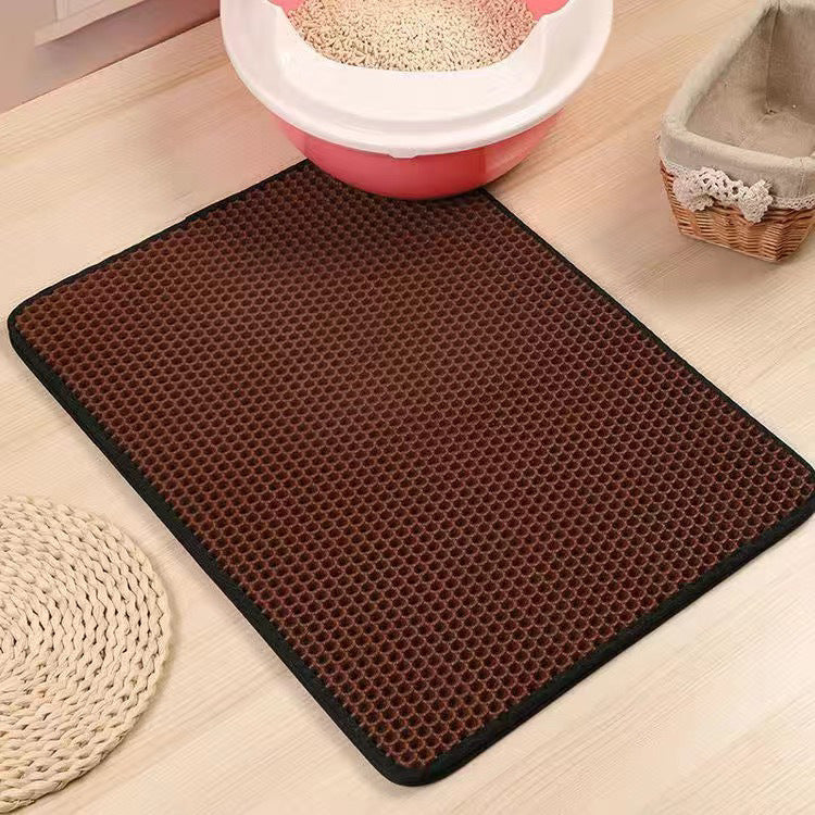 Tapis à litière pour animaux en EVA à double couche